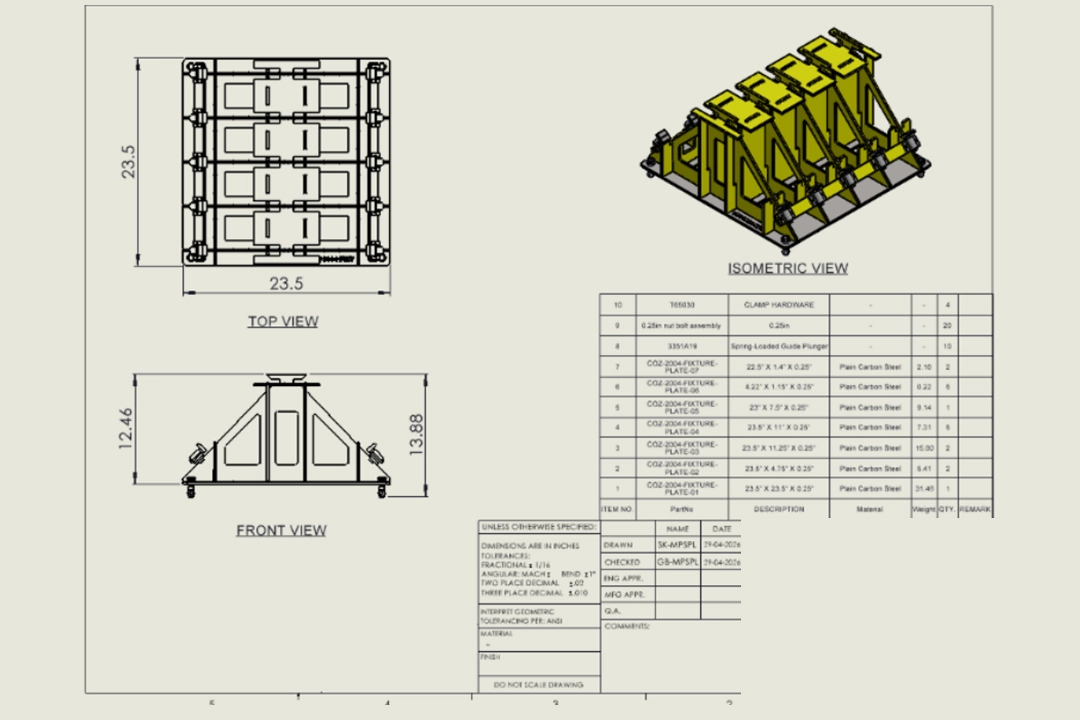 Bolted Front Loader Bucket Design & Manufacturing Documentation - Project Image 5